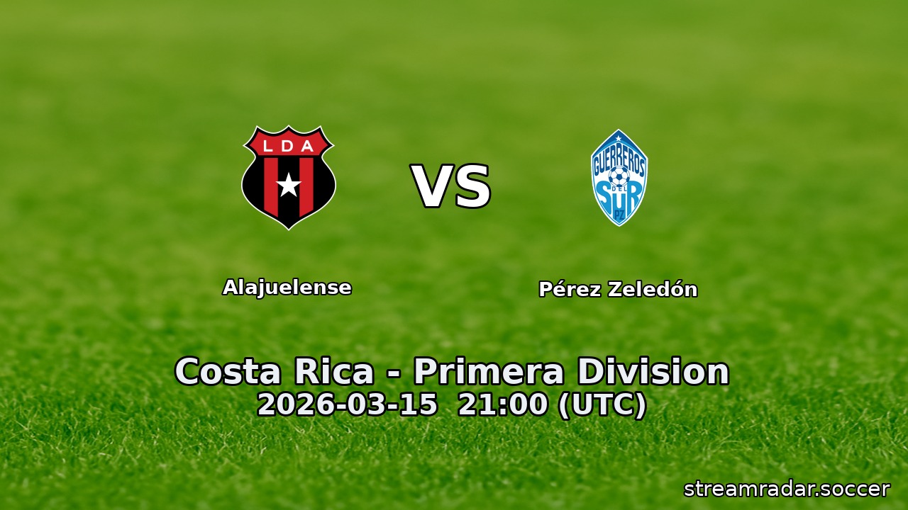 Alajuelense vs Pérez Zeledón