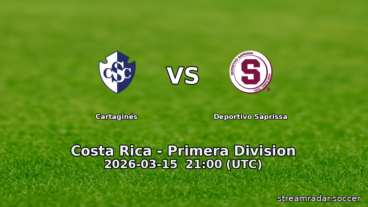 Cartaginés vs Deportivo Saprissa