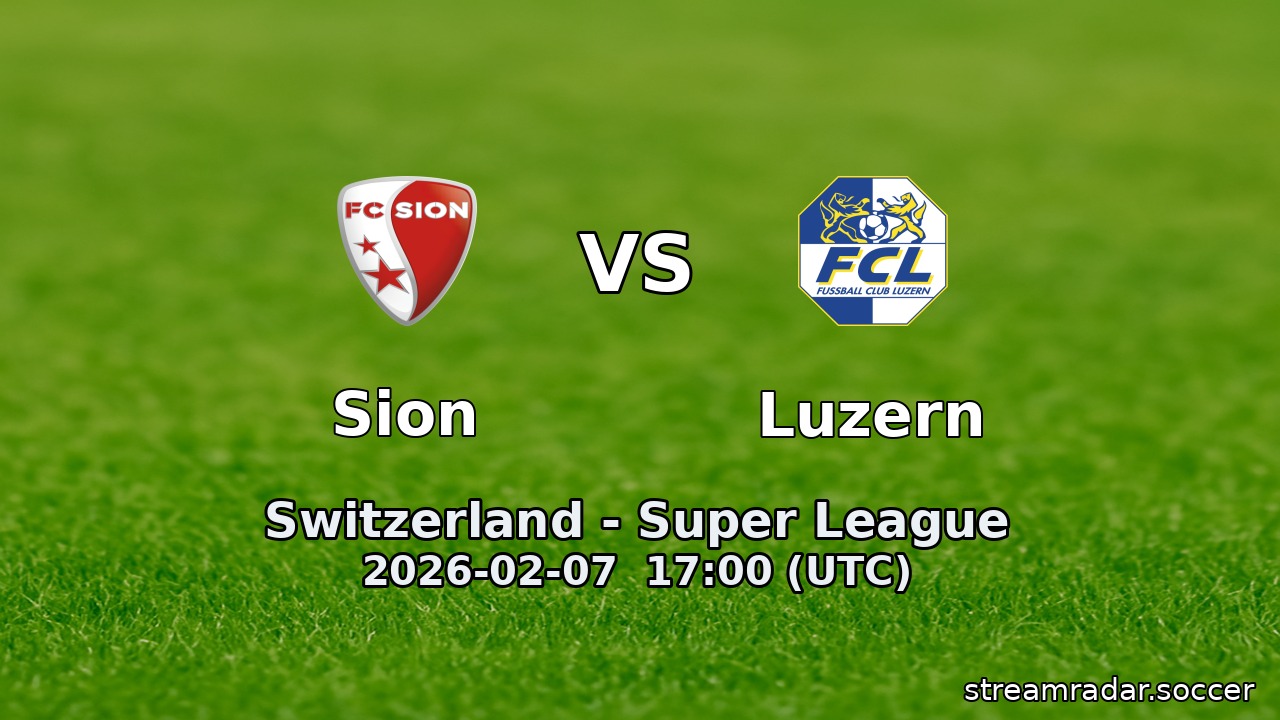 Sion vs Luzern