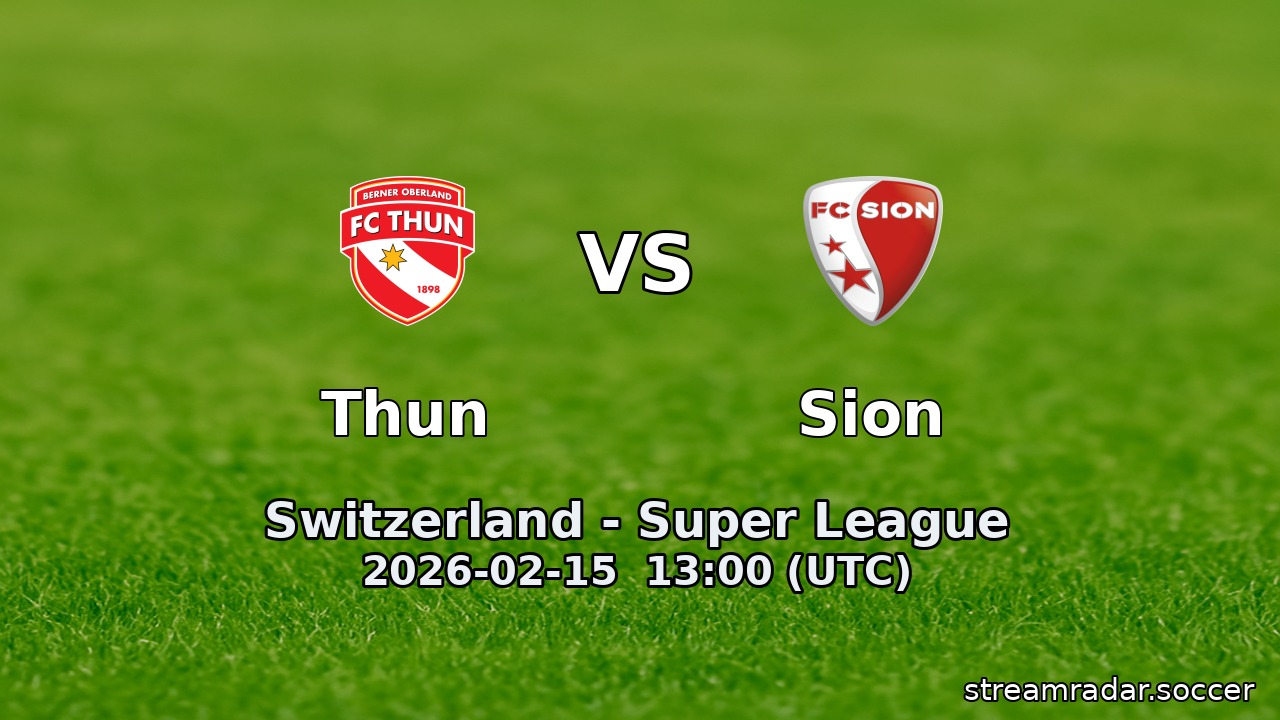 Thun vs Sion