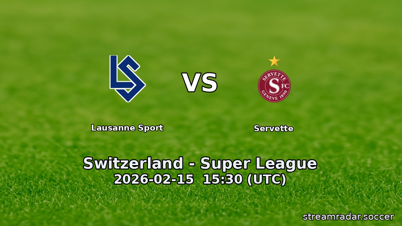 Lausanne Sport vs Servette