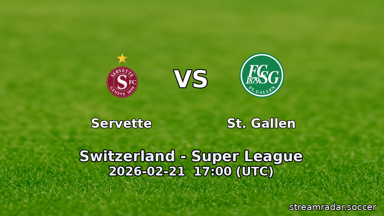 Servette vs St. Gallen