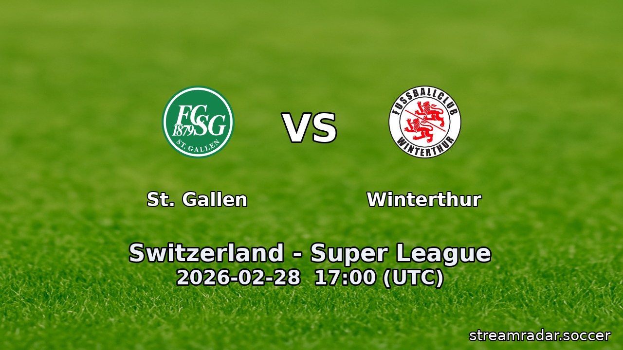 St. Gallen vs Winterthur