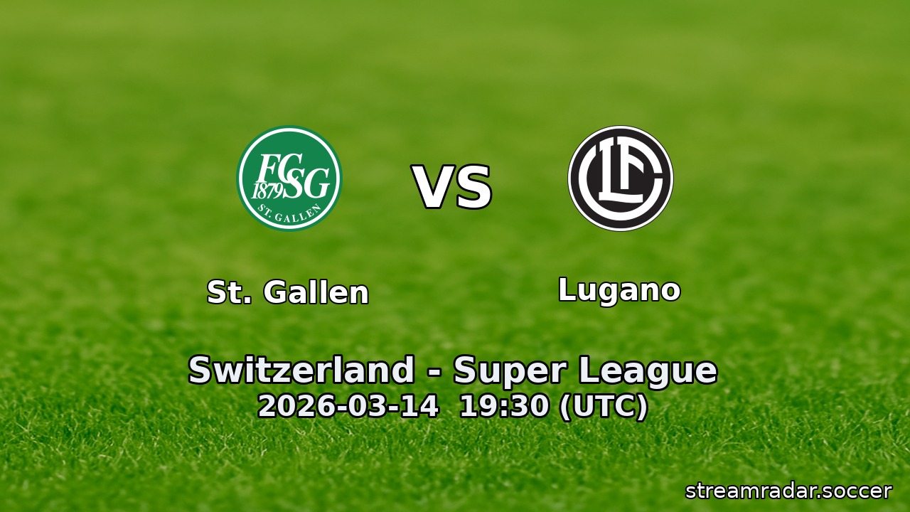 St. Gallen vs Lugano