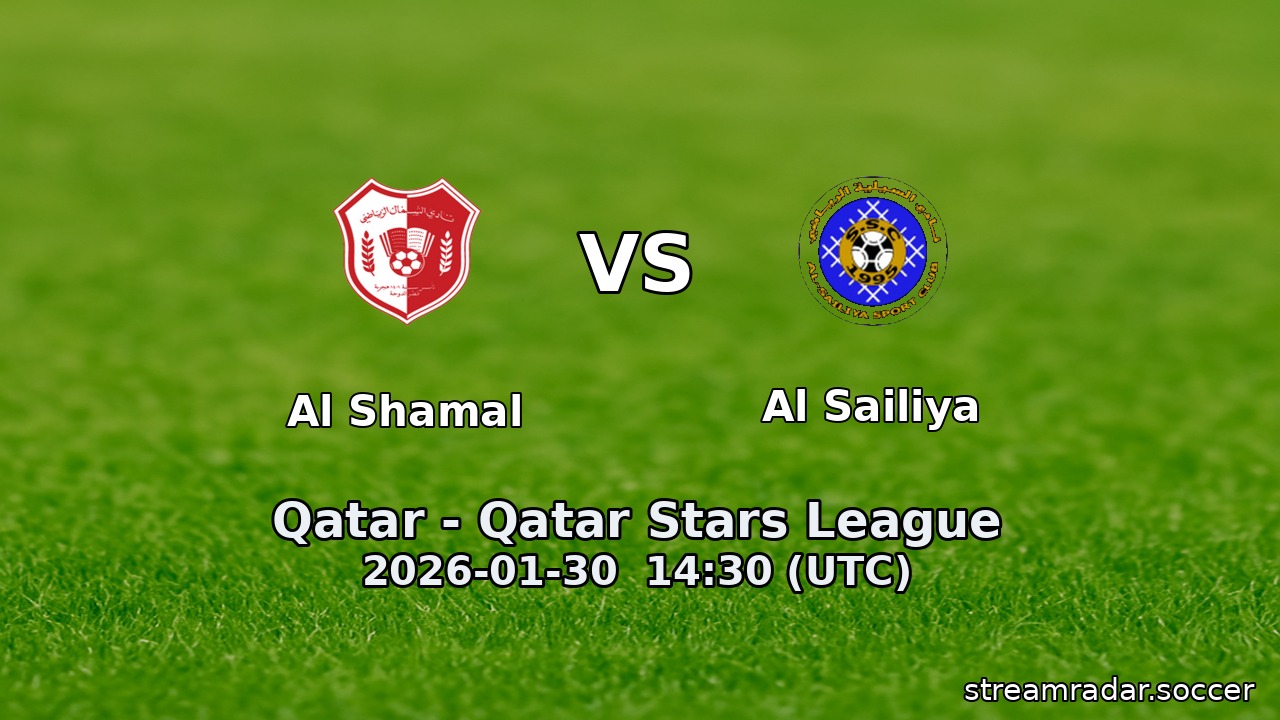 Al Shamal vs Al Sailiya