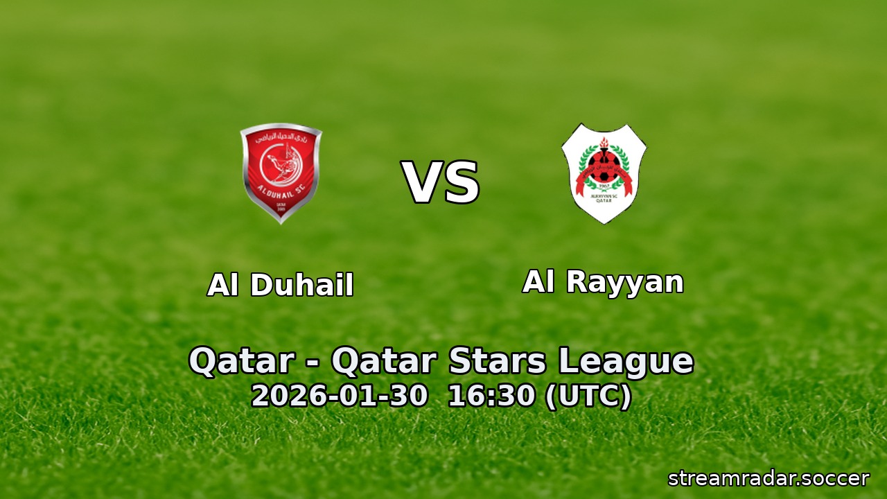 Al Duhail vs Al Rayyan