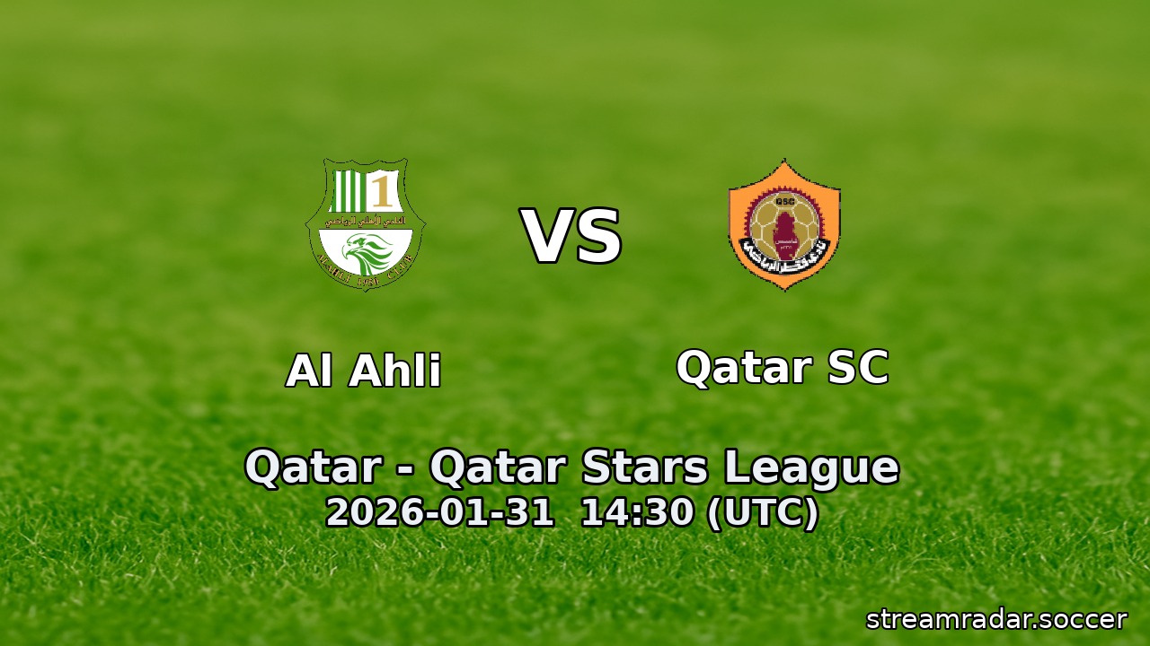 Al Ahli vs Qatar SC