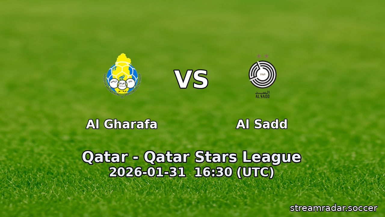 Al Gharafa vs Al Sadd