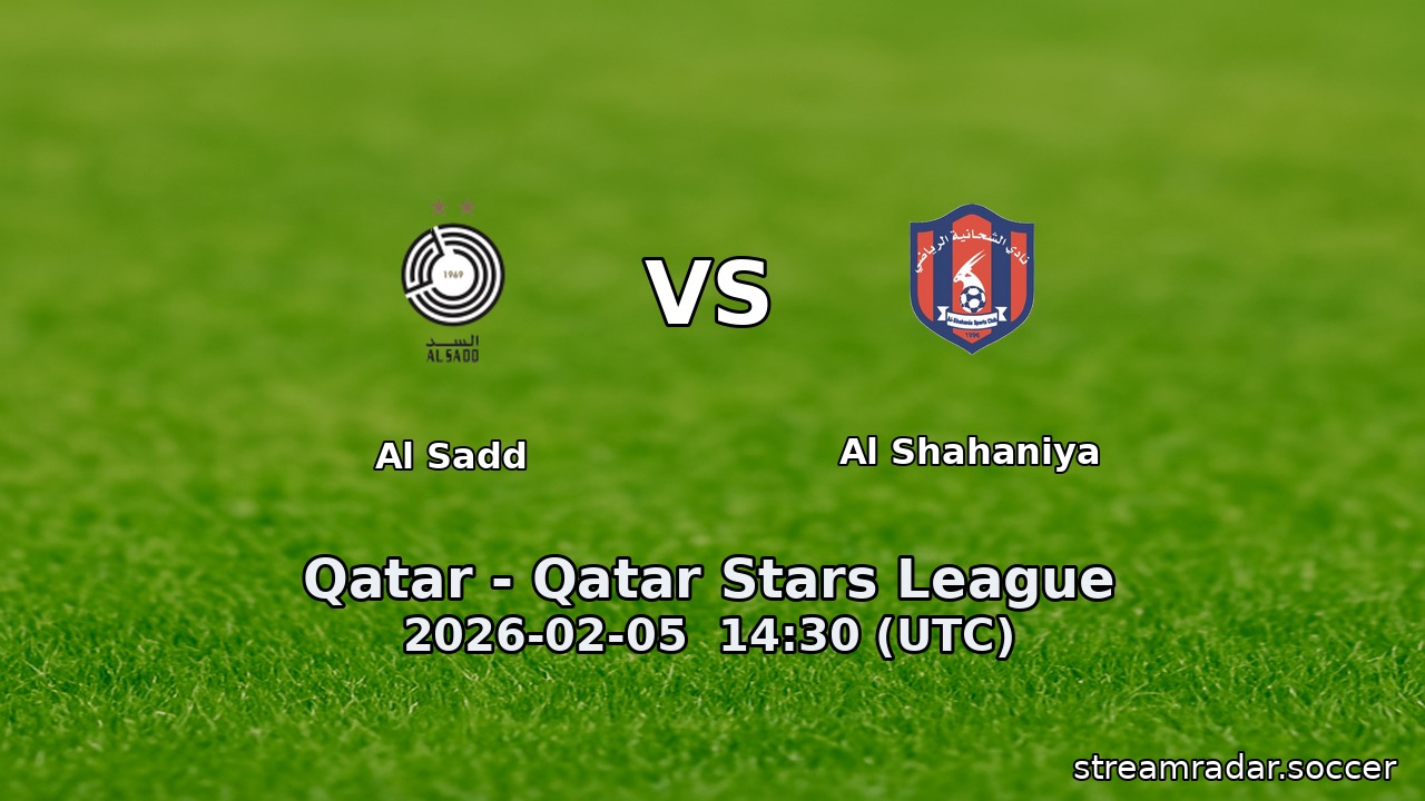 Al Sadd vs Al Shahaniya