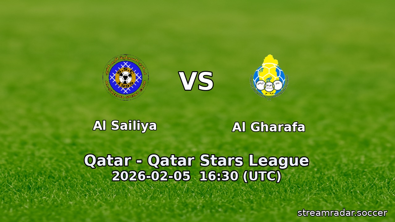Al Sailiya vs Al Gharafa
