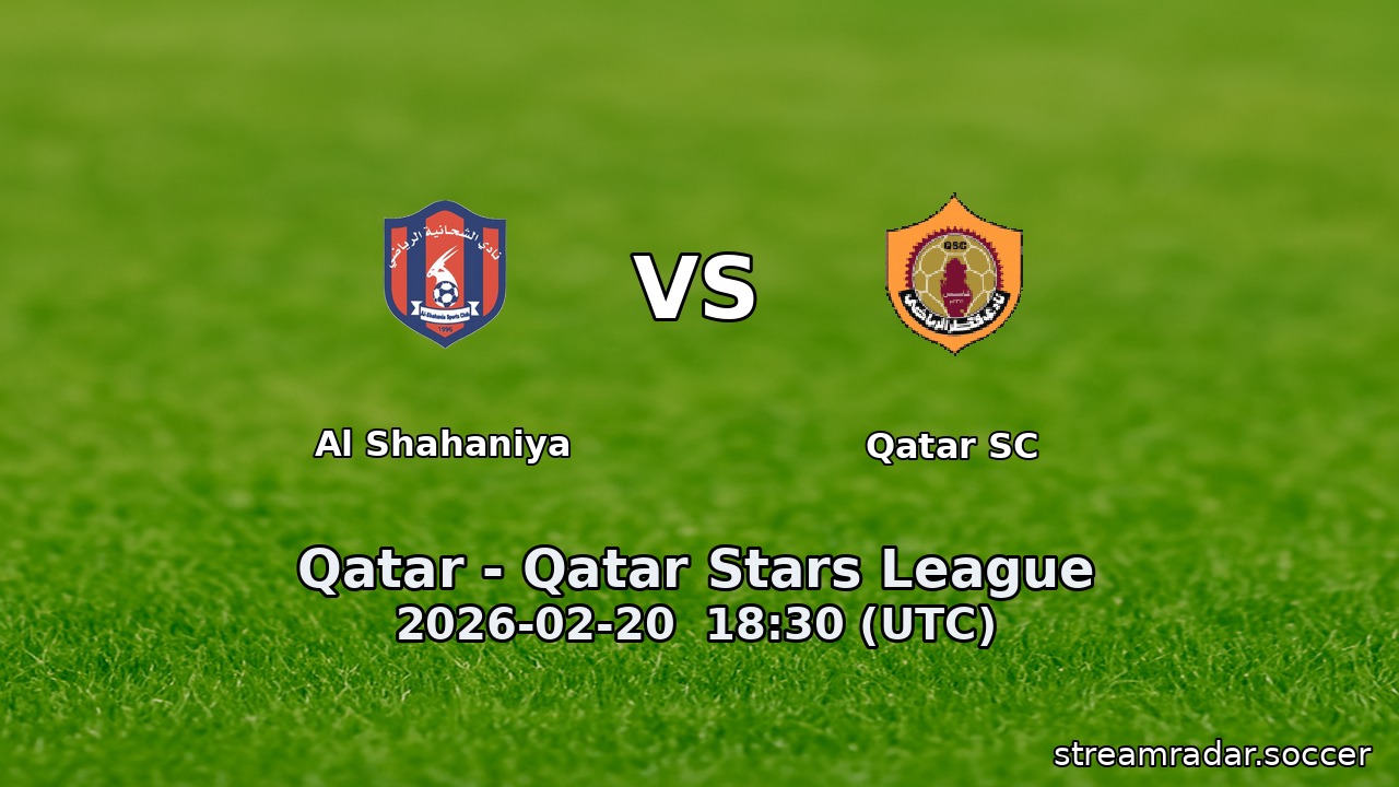 Al Shahaniya vs Qatar SC
