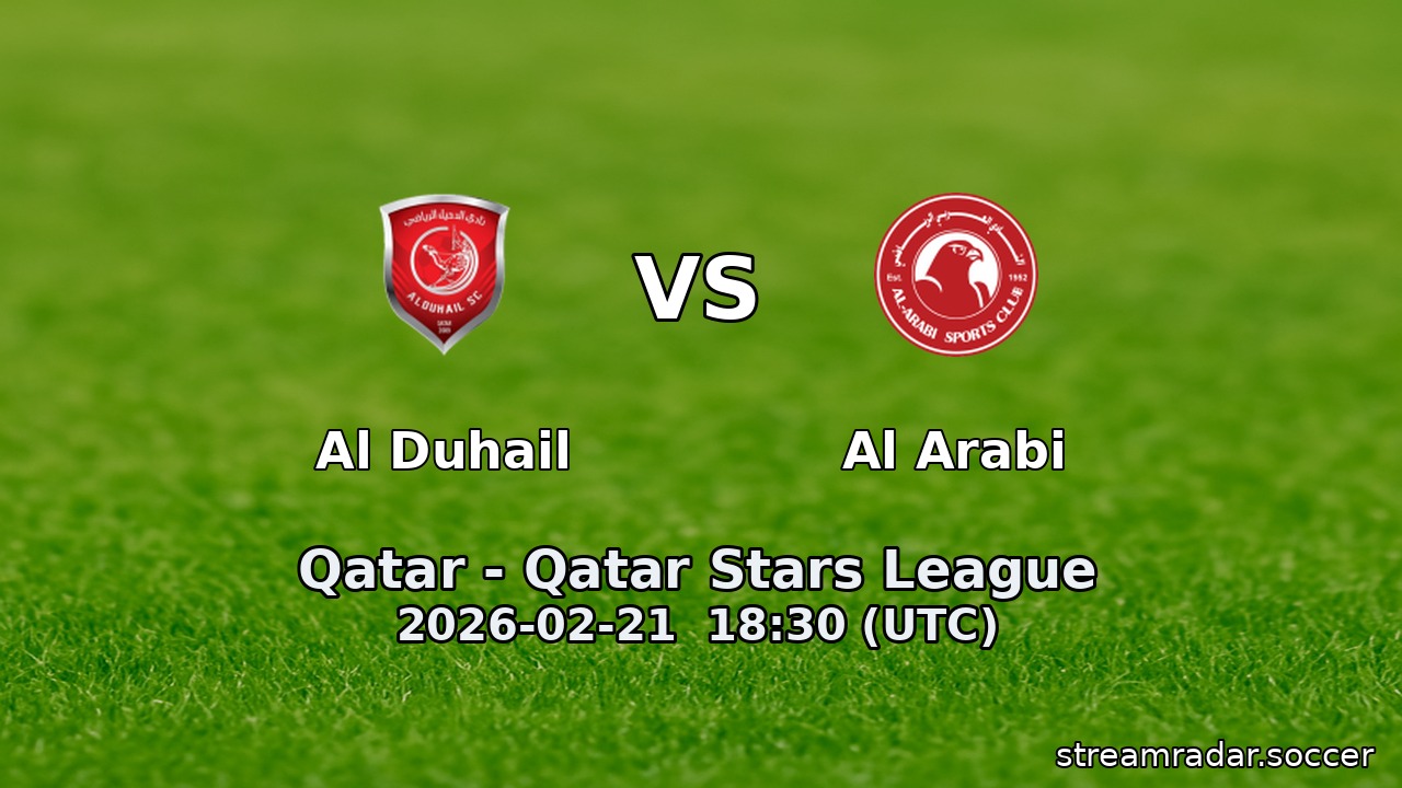 Al Duhail vs Al Arabi