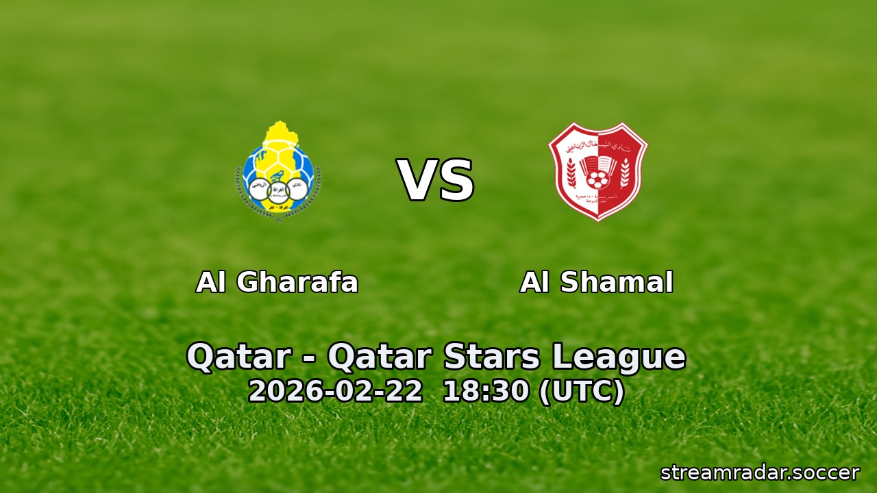 Al Gharafa vs Al Shamal