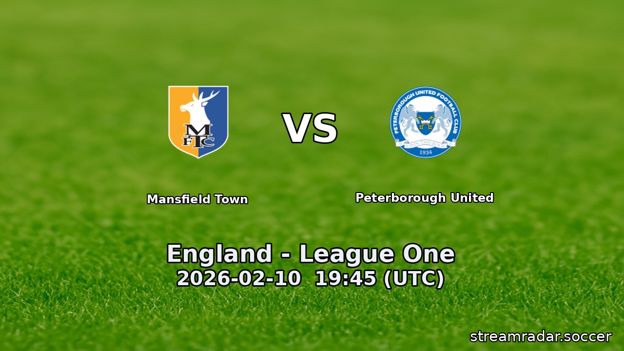 Mansfield Town vs Peterborough United