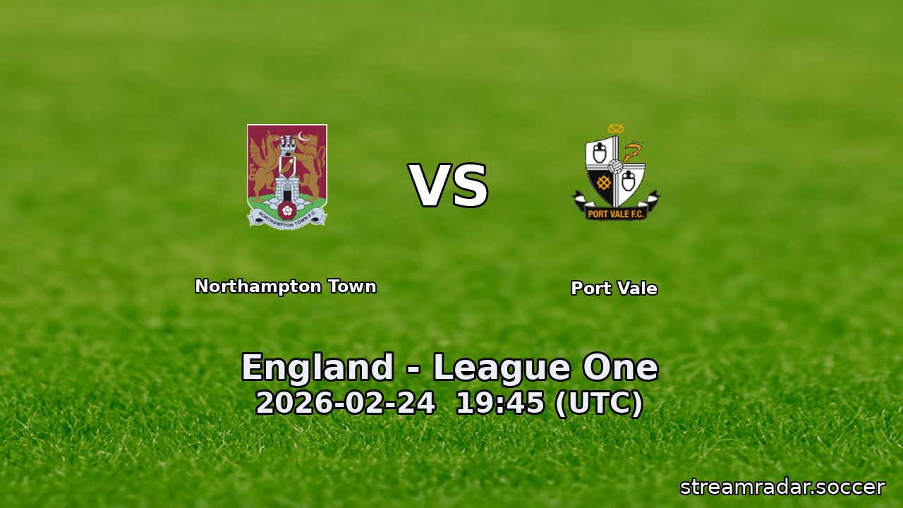 Northampton Town vs Port Vale