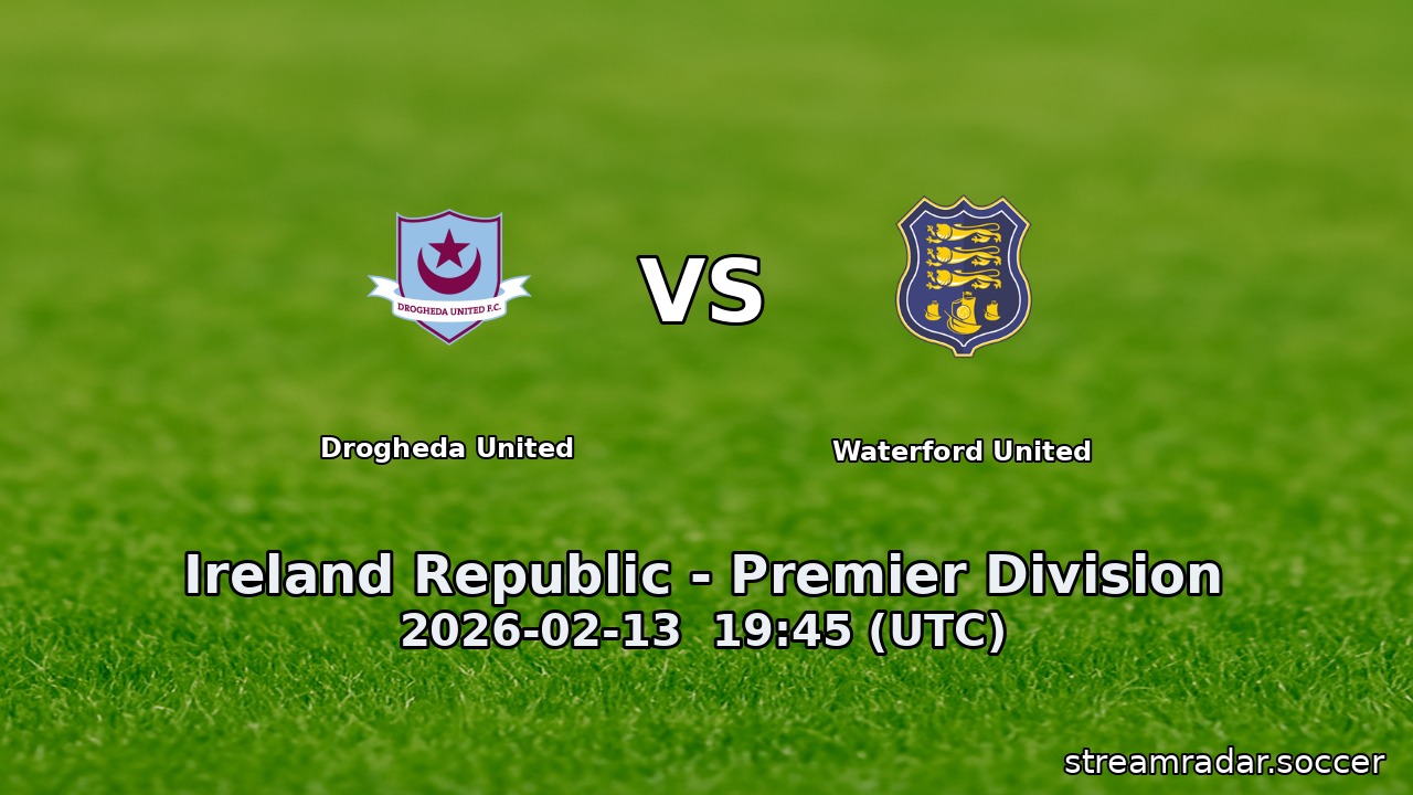 Drogheda United vs Waterford United