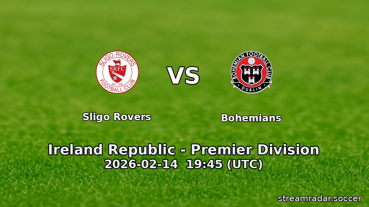 Sligo Rovers vs Bohemians