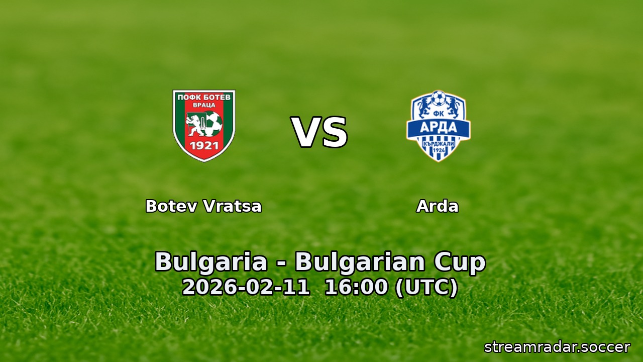 Botev Vratsa vs Arda