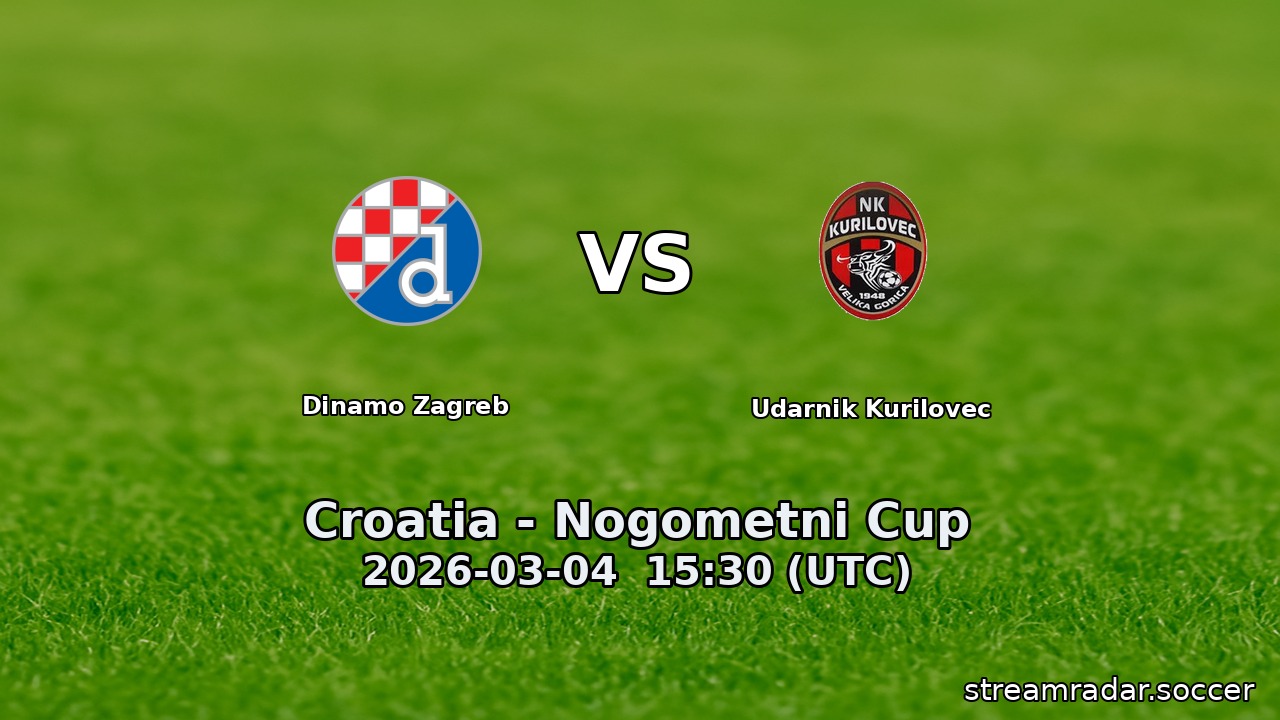 Dinamo Zagreb vs Udarnik Kurilovec