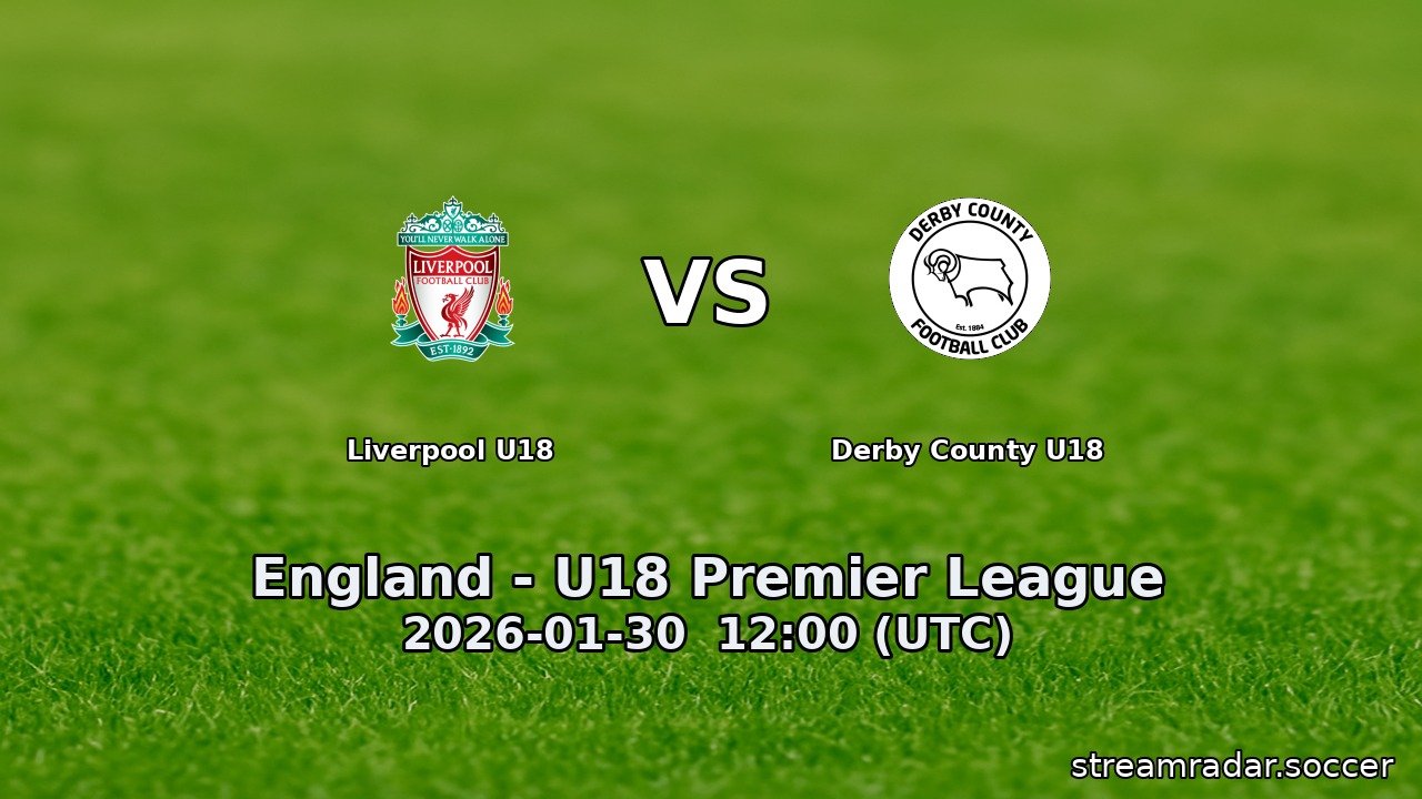 Liverpool U18 vs Derby County U18
