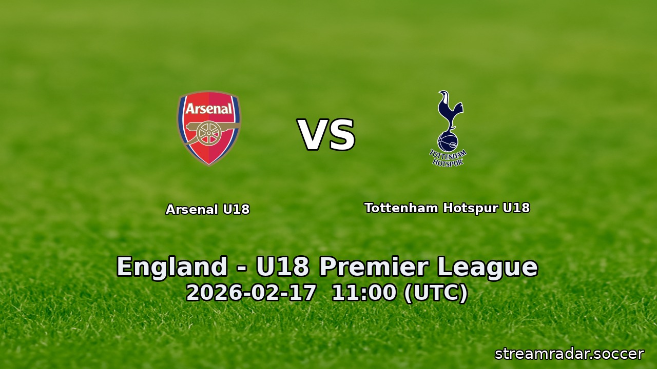 Arsenal U18 vs Tottenham Hotspur U18