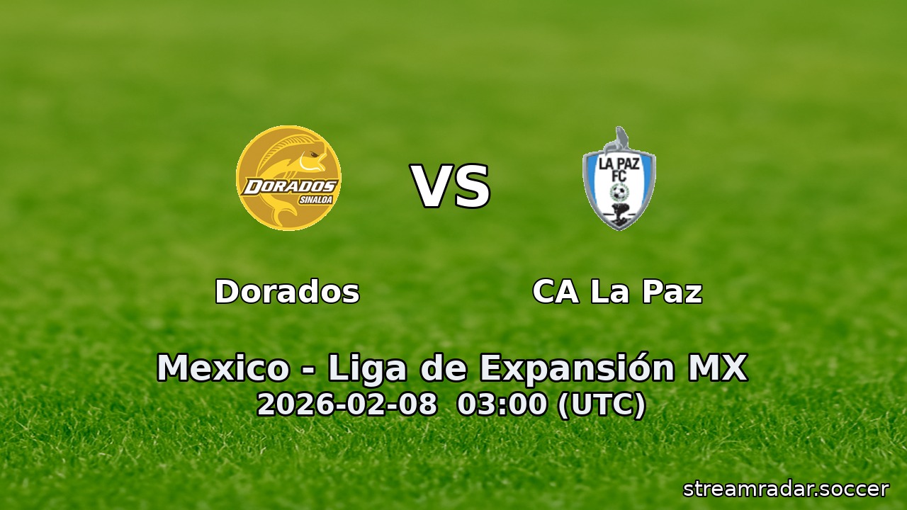 Dorados vs CA La Paz