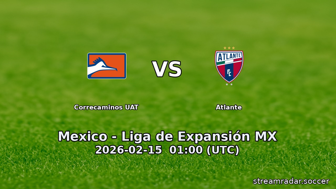 Correcaminos UAT vs Atlante