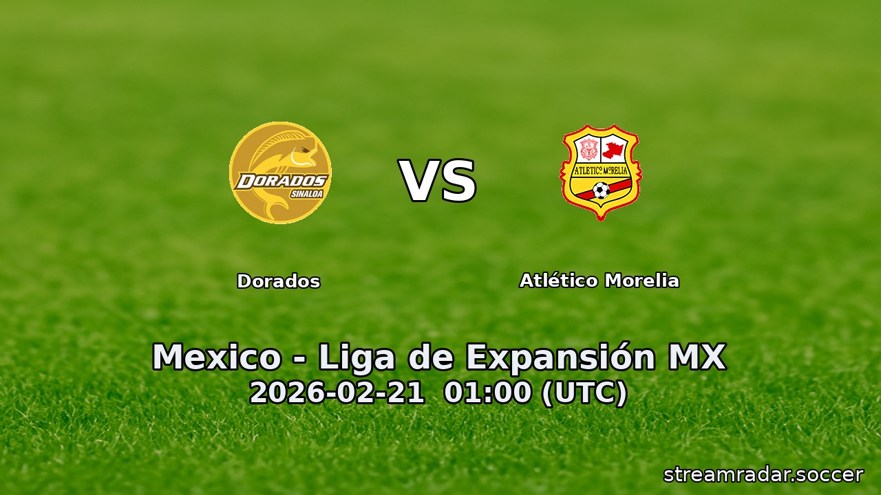 Dorados vs Atlético Morelia