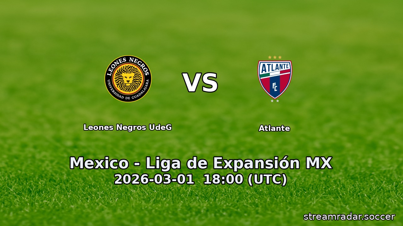 Leones Negros UdeG vs Atlante