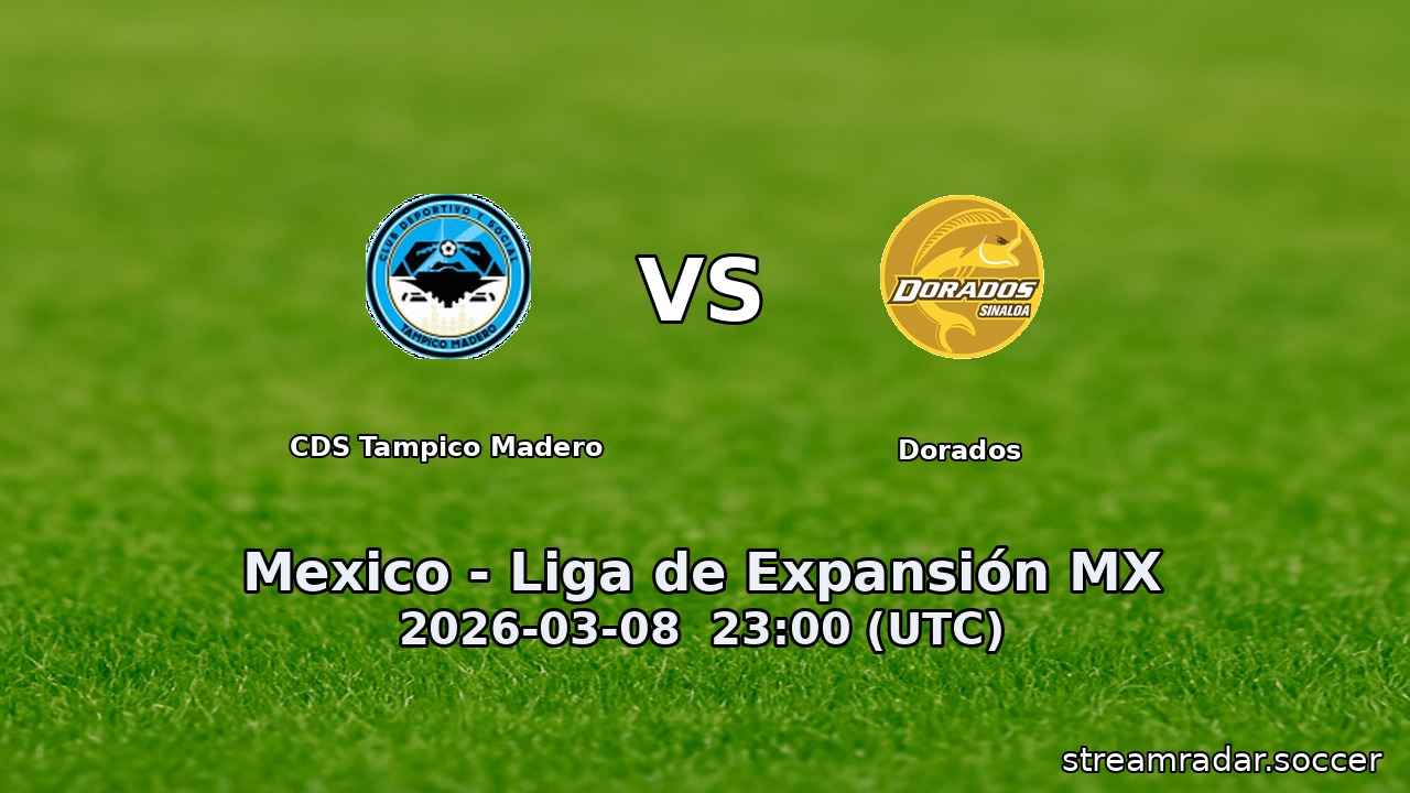 CDS Tampico Madero vs Dorados