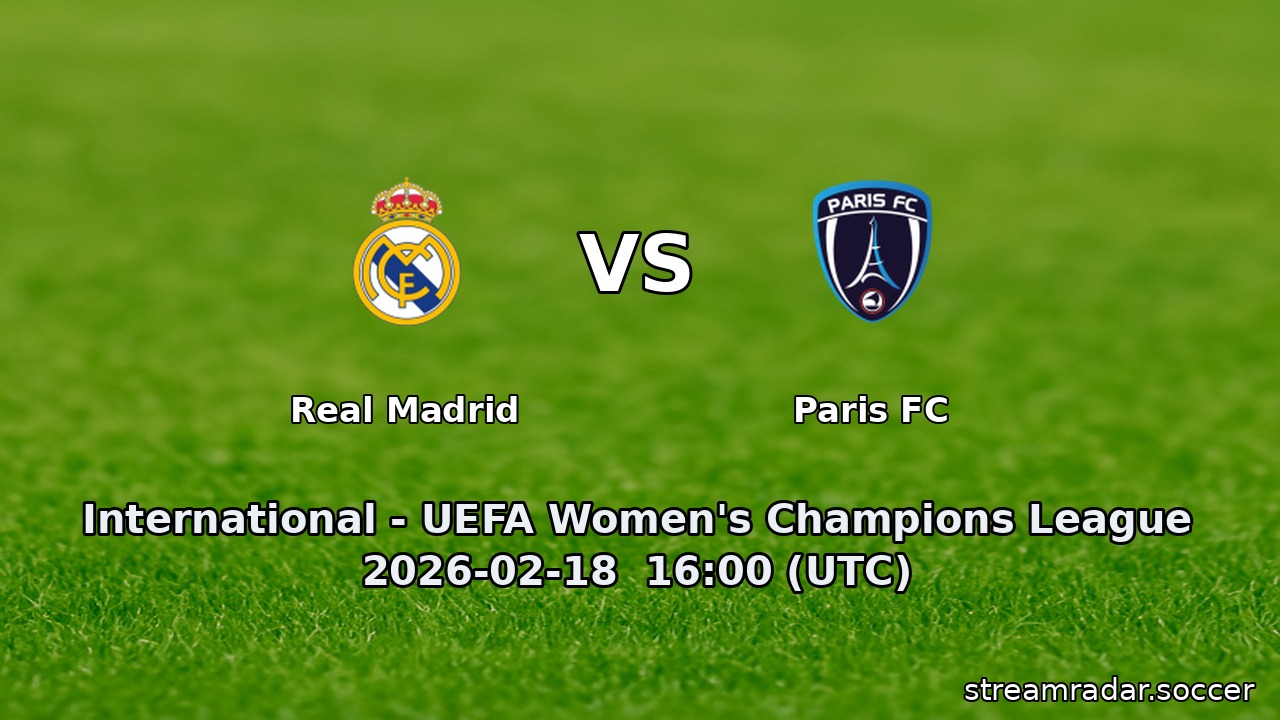 Real Madrid vs Paris FC
