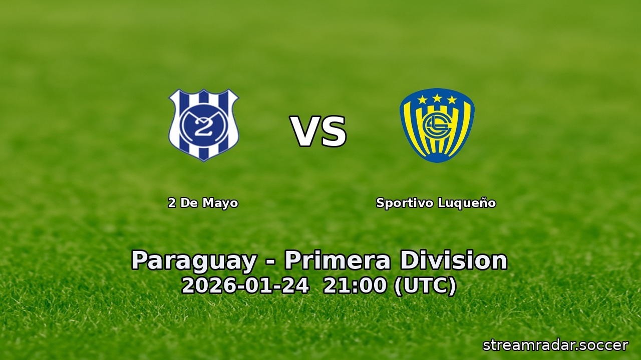 2 De Mayo vs Sportivo Luqueño