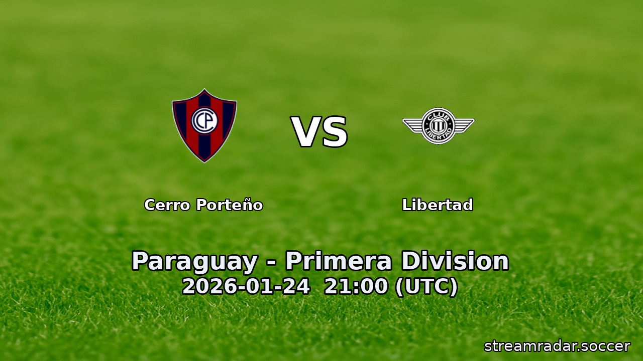 Cerro Porteño vs Libertad