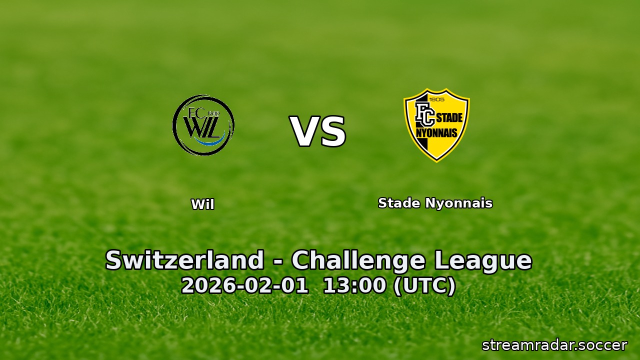 Wil vs Stade Nyonnais