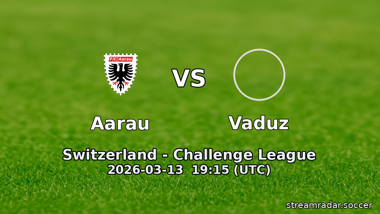 Aarau vs Vaduz