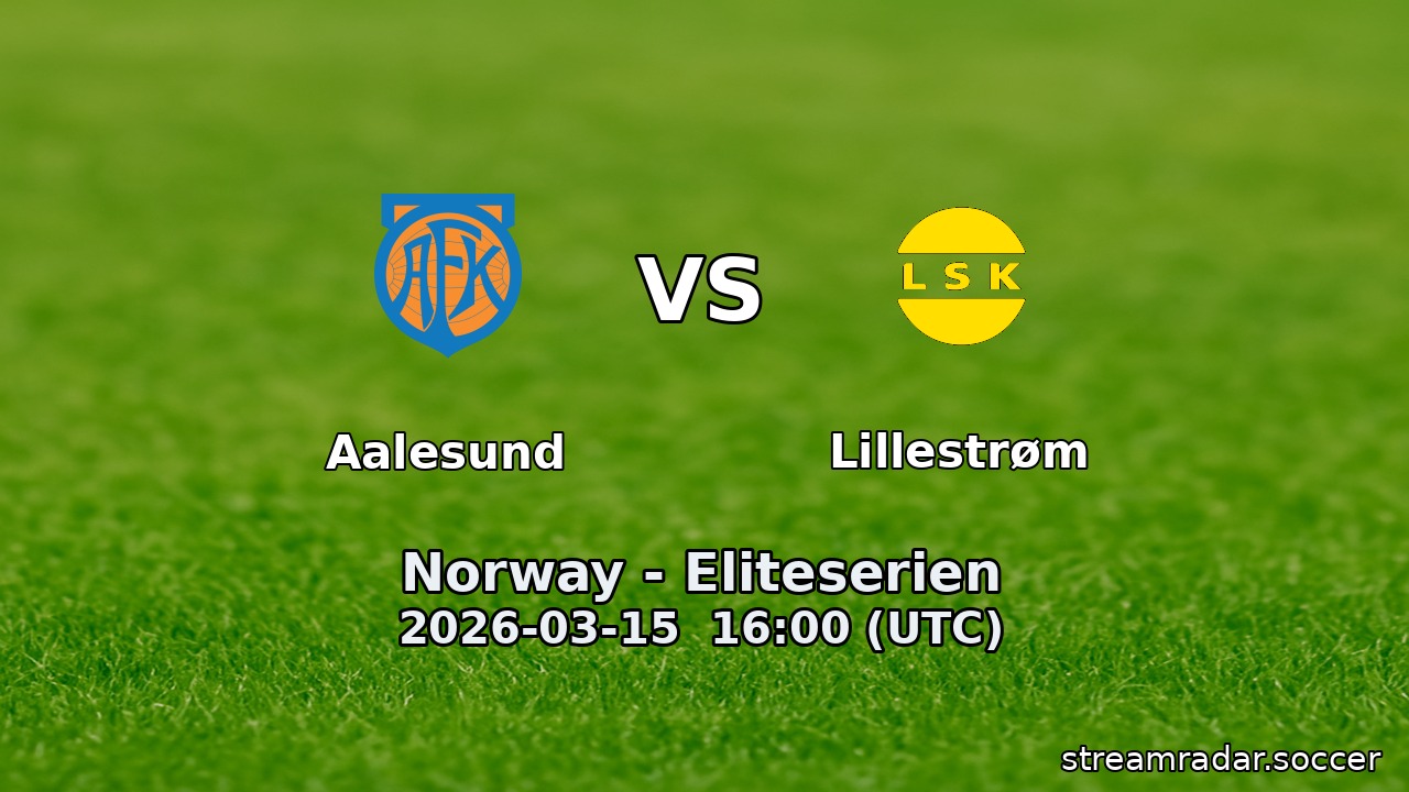 Aalesund vs Lillestrøm