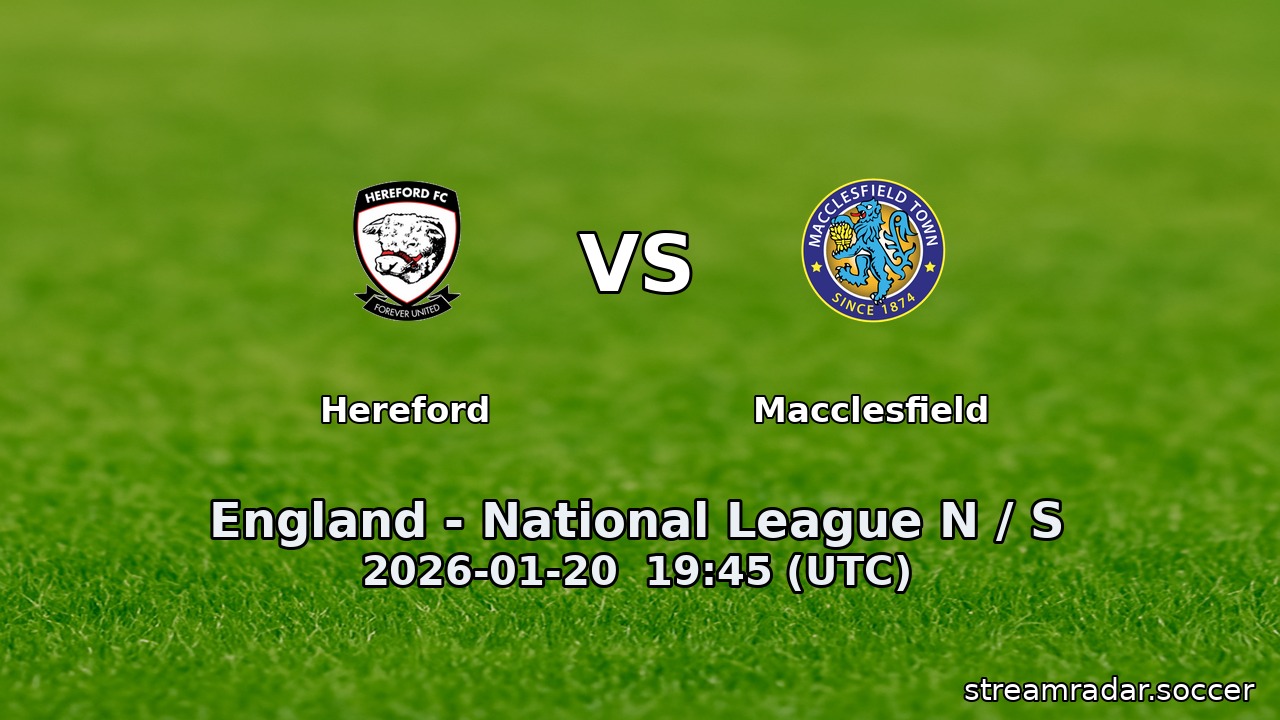 Hereford vs Macclesfield