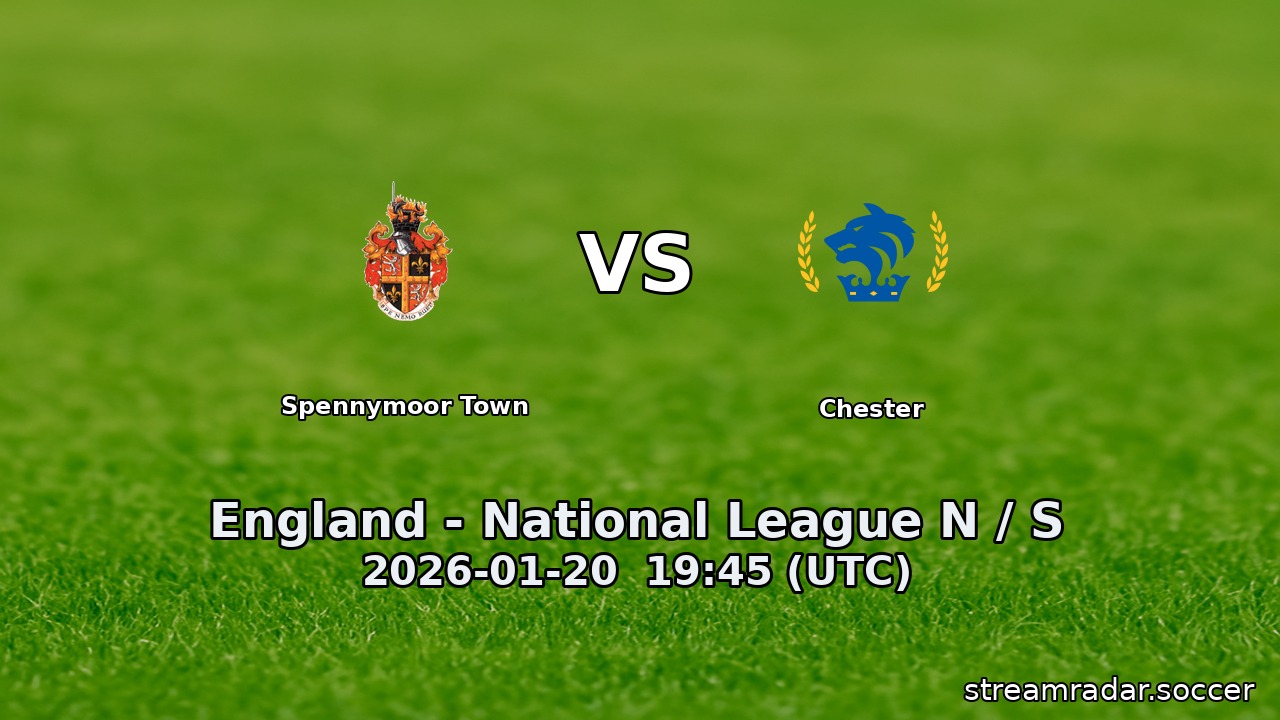 Spennymoor Town vs Chester