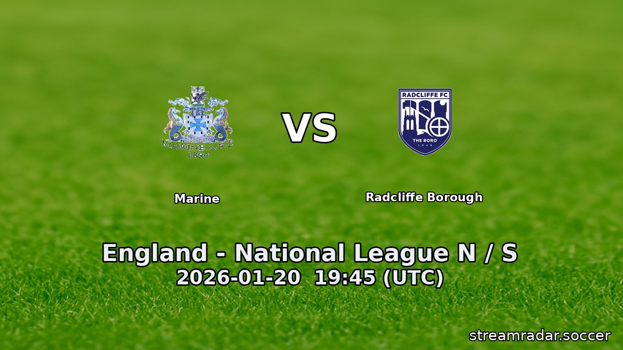 Marine vs Radcliffe Borough
