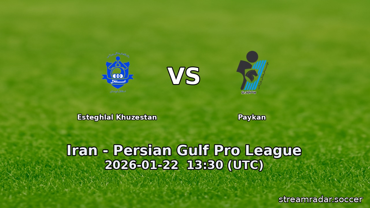 Esteghlal Khuzestan vs Paykan