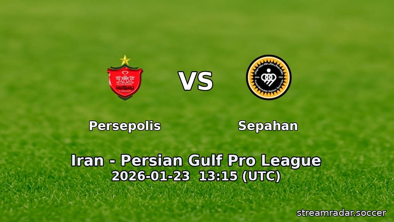 Persepolis vs Sepahan