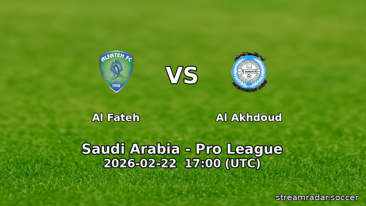 Al Fateh vs Al Akhdoud