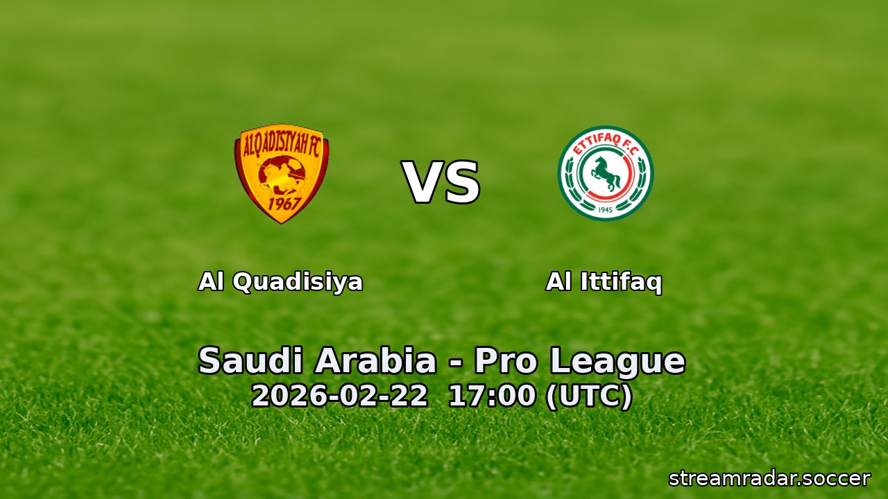 Al Quadisiya vs Al Ittifaq