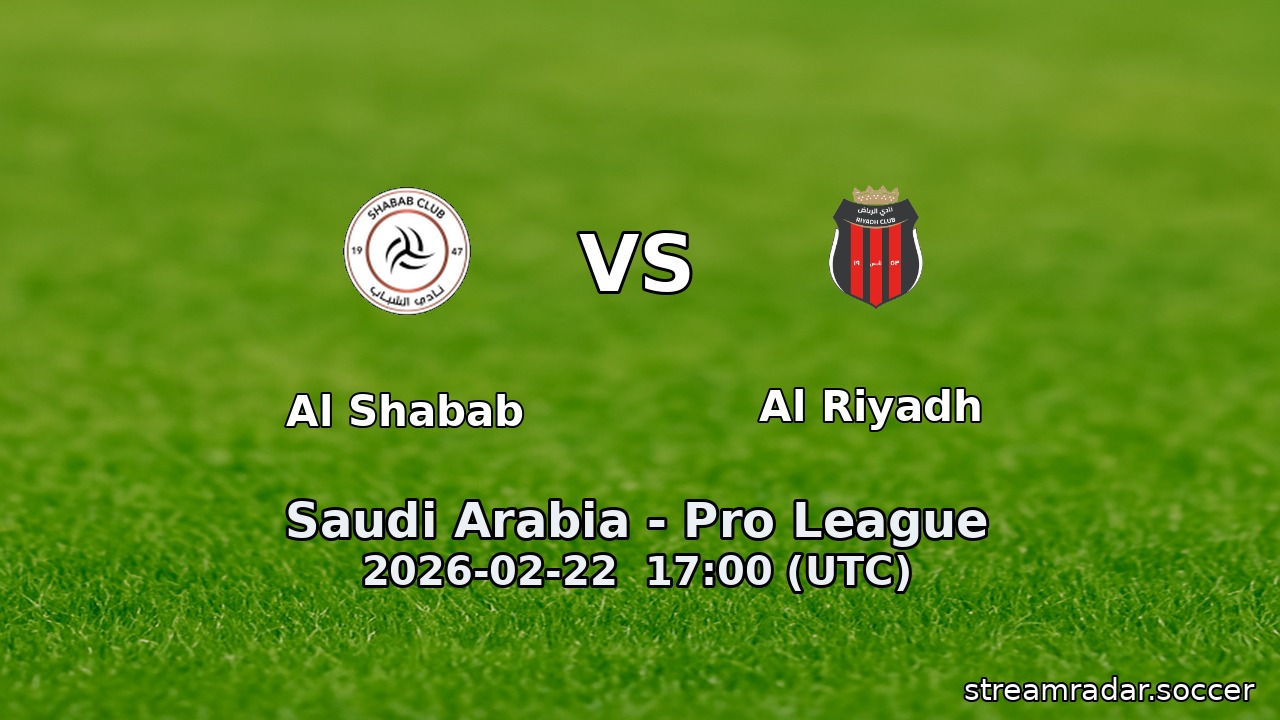Al Shabab vs Al Riyadh
