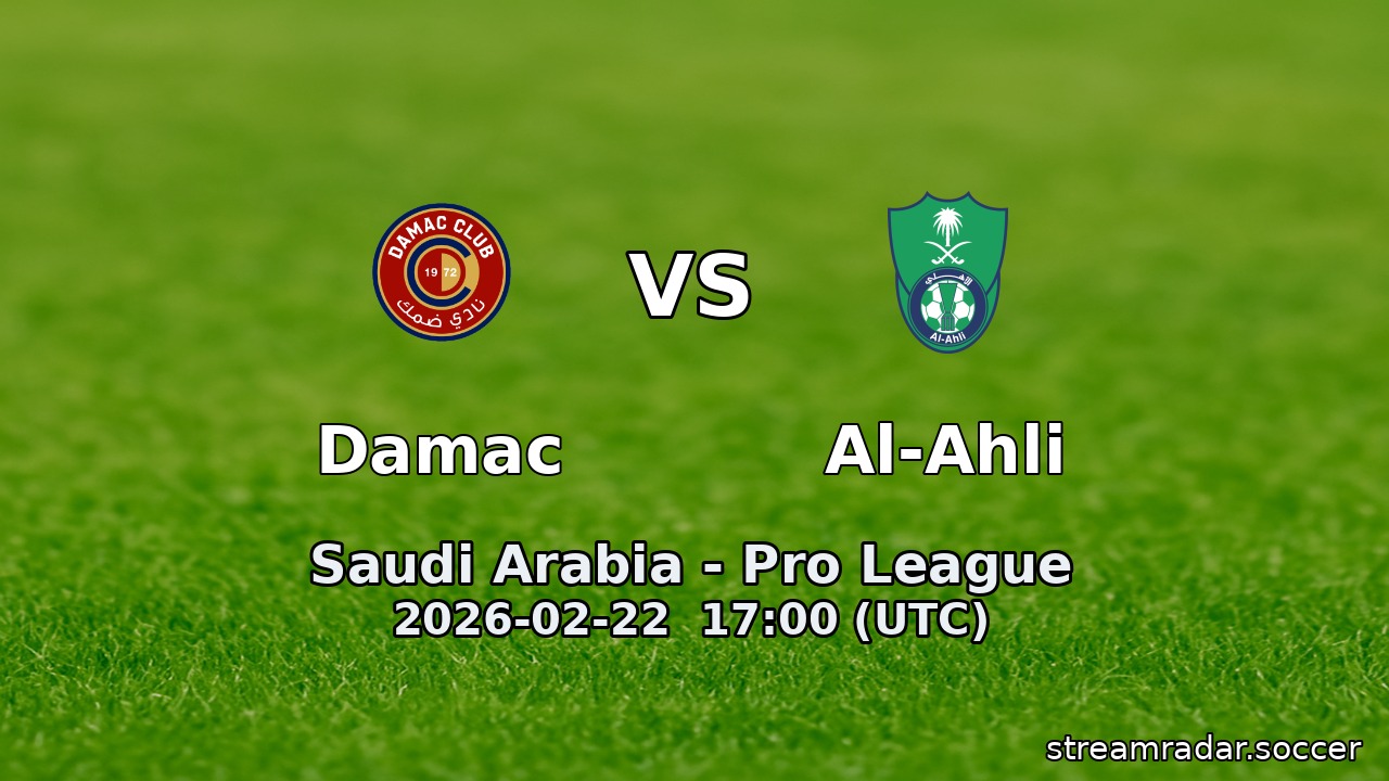 Damac vs Al-Ahli