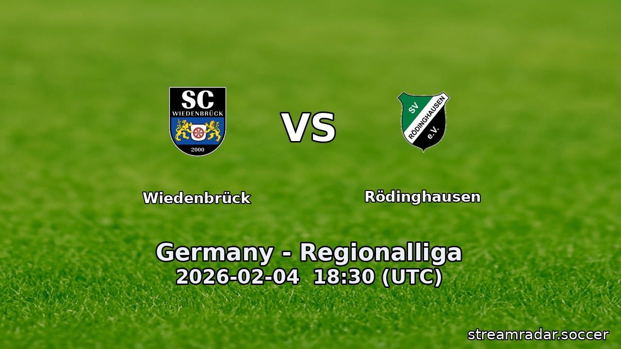 Wiedenbrück vs Rödinghausen