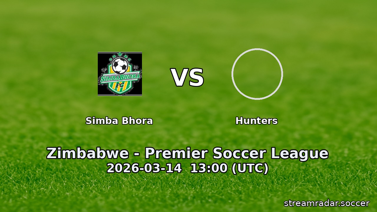 Simba Bhora vs Hunters