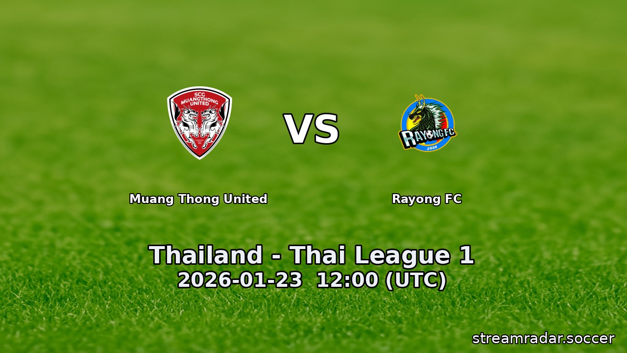 Muang Thong United vs Rayong FC
