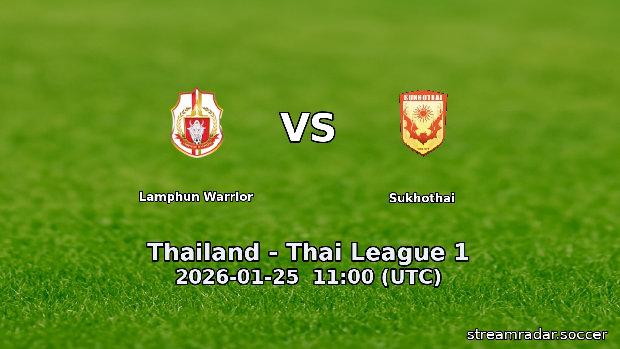 Lamphun Warrior vs Sukhothai