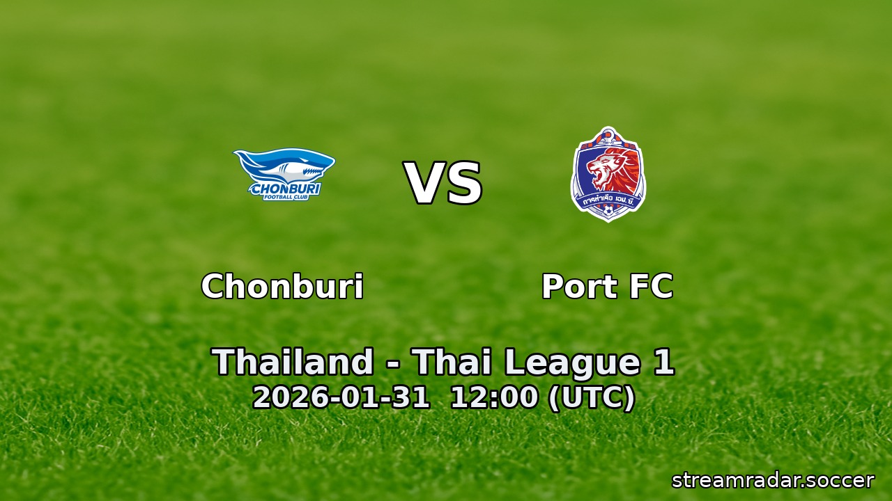 Chonburi vs Port FC